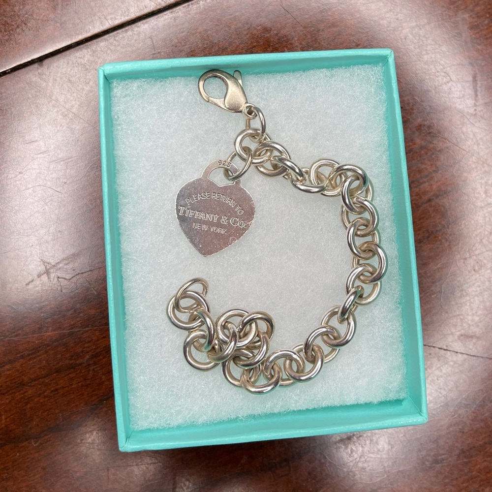 Tiffany & Co. Heart Tag Charm Bracelet